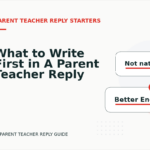 What to Write First in A Parent Teacher Reply