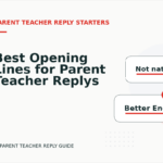 Best Opening Lines for Parent Teacher Replys