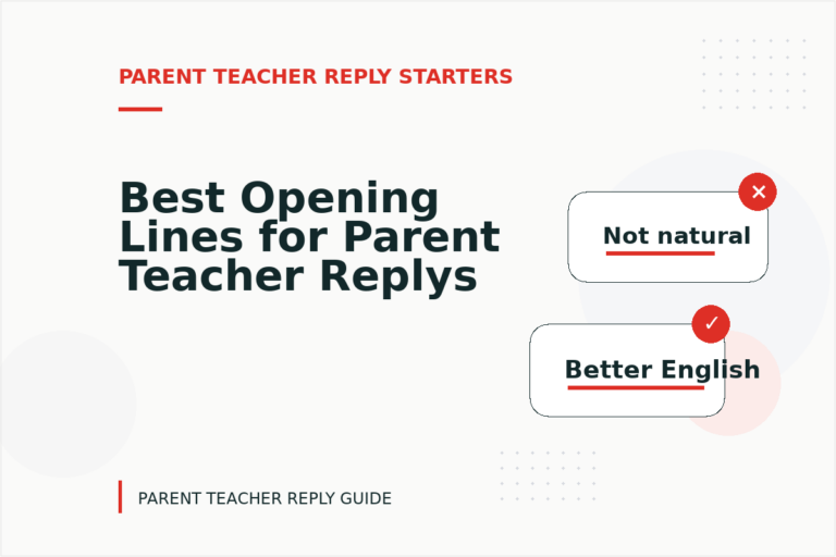 Best Opening Lines for Parent Teacher Replys Best Opening Lines for Parent Teacher Replys