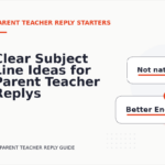 Clear Subject Line Ideas for Parent Teacher Replys