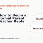 How to Begin a Formal Parent Teacher Reply