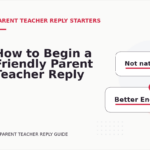 How to Begin a Friendly Parent Teacher Reply