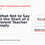 What Not to Say at the Start of a Parent Teacher Reply