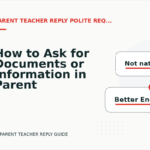 How to Ask for Documents or Information in Parent Teacher Reply English