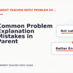 Common Problem Explanation Mistakes in Parent Teacher Reply English