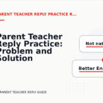 Parent Teacher Reply Practice: Problem and Solution Replies