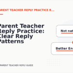 Parent Teacher Reply Practice: Clear Reply Patterns