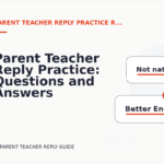 Parent Teacher Reply Practice: Questions and Answers