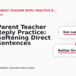 Parent Teacher Reply Practice: Softening Direct Sentences